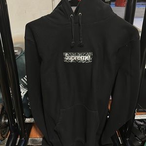 Supreme bandana hoodie black size L